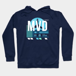 Montevideo (MVD) Airport // Sunset Baggage Tag Hoodie